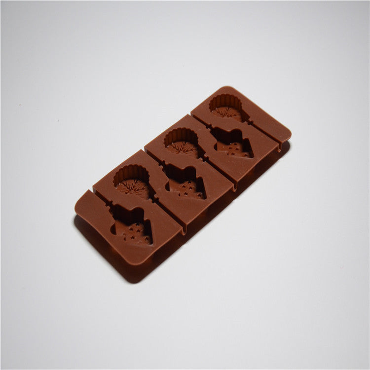 Christmas Tree Silicone Chocolate Lollipop Mold