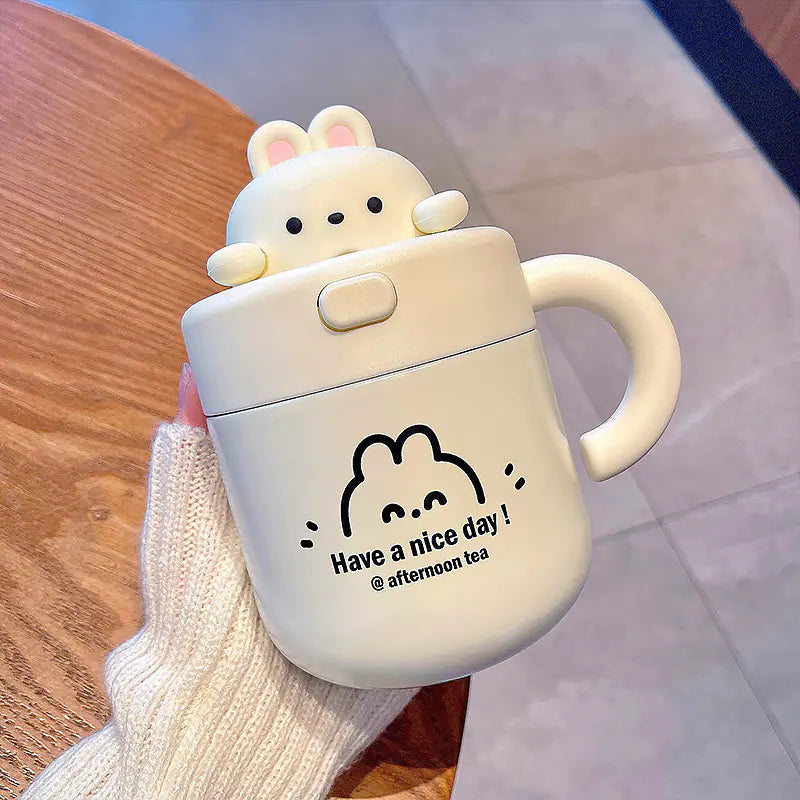 Bear Thermal Mug with Lid (530ml)
